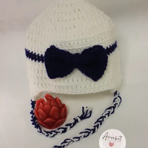 Gorro con lazo