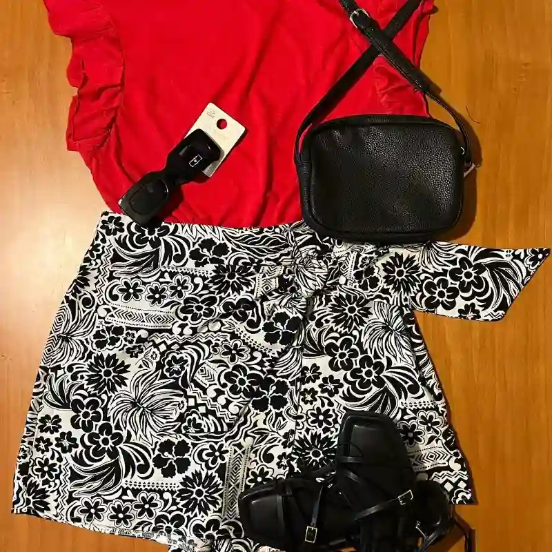 Falda pantalón estampada