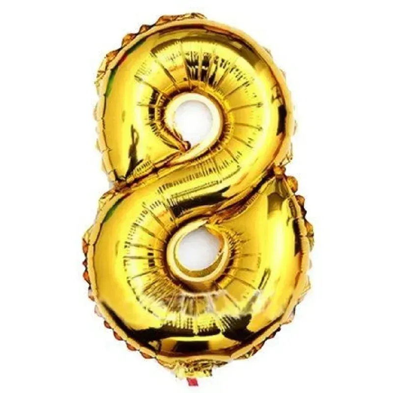 Globo Número 9 Dorado   16 pulgadas