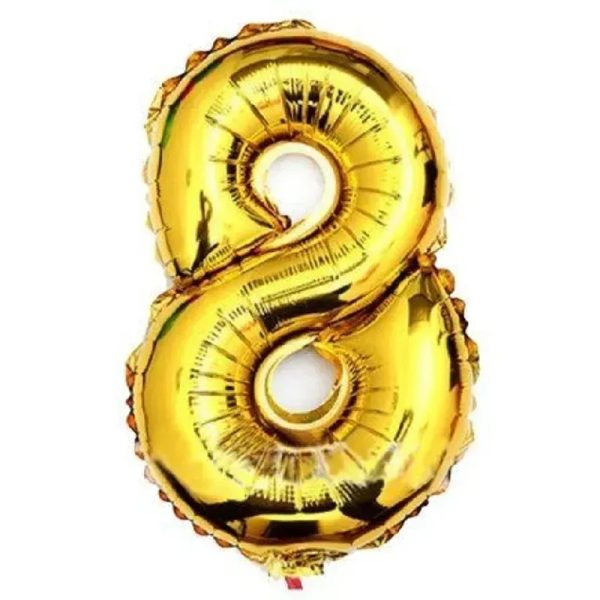 Globo Número 9 Dorado   16 pulgadas