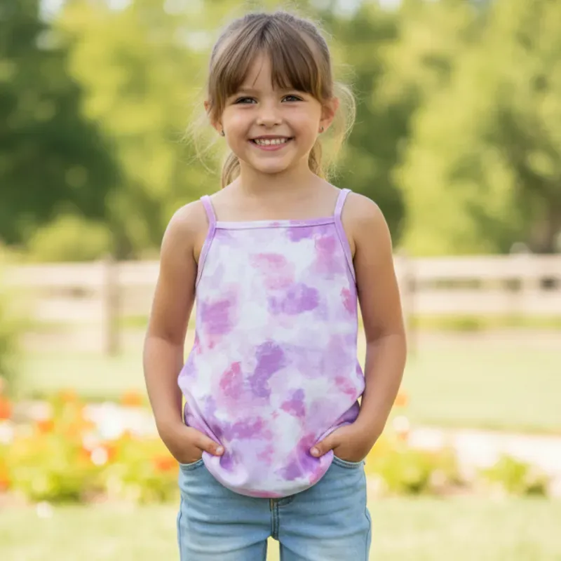 Blusa morada y blanca