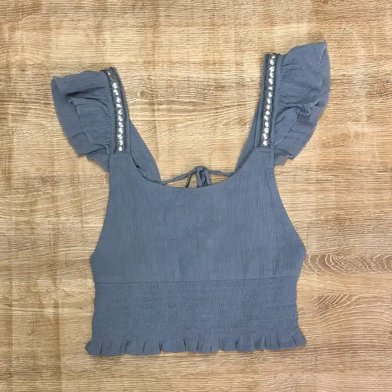 Blusa Mango color azul