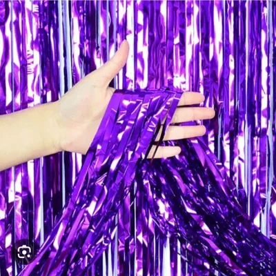 Cortina de lluvia morada