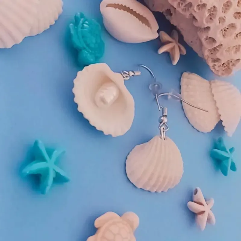 Aretes de conchas