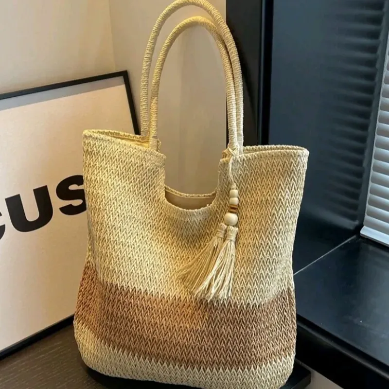 Bolso de paja sintética