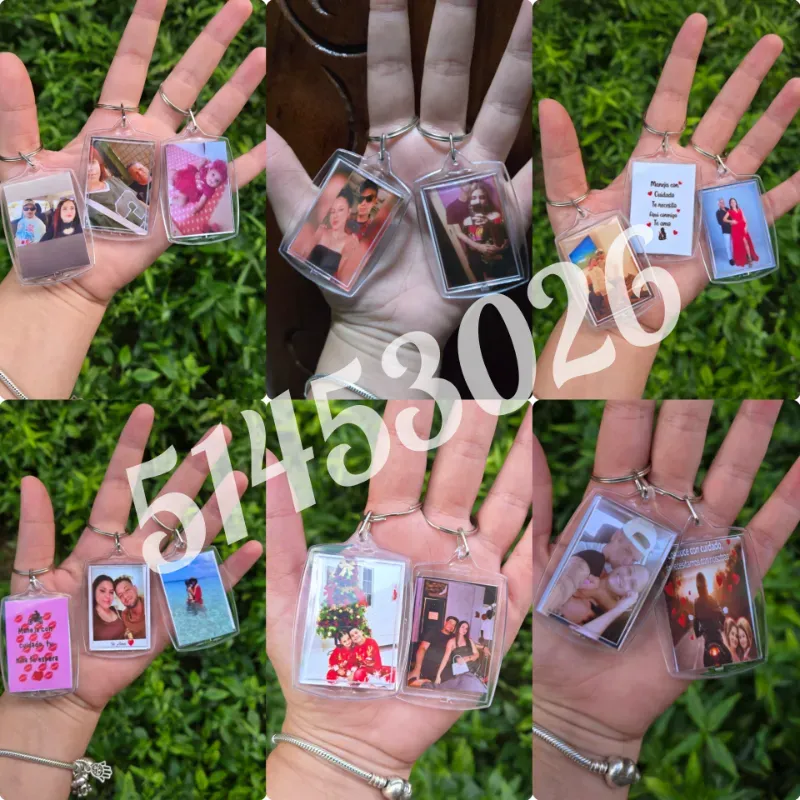 Llaveros de acrílico( 2 fotos)