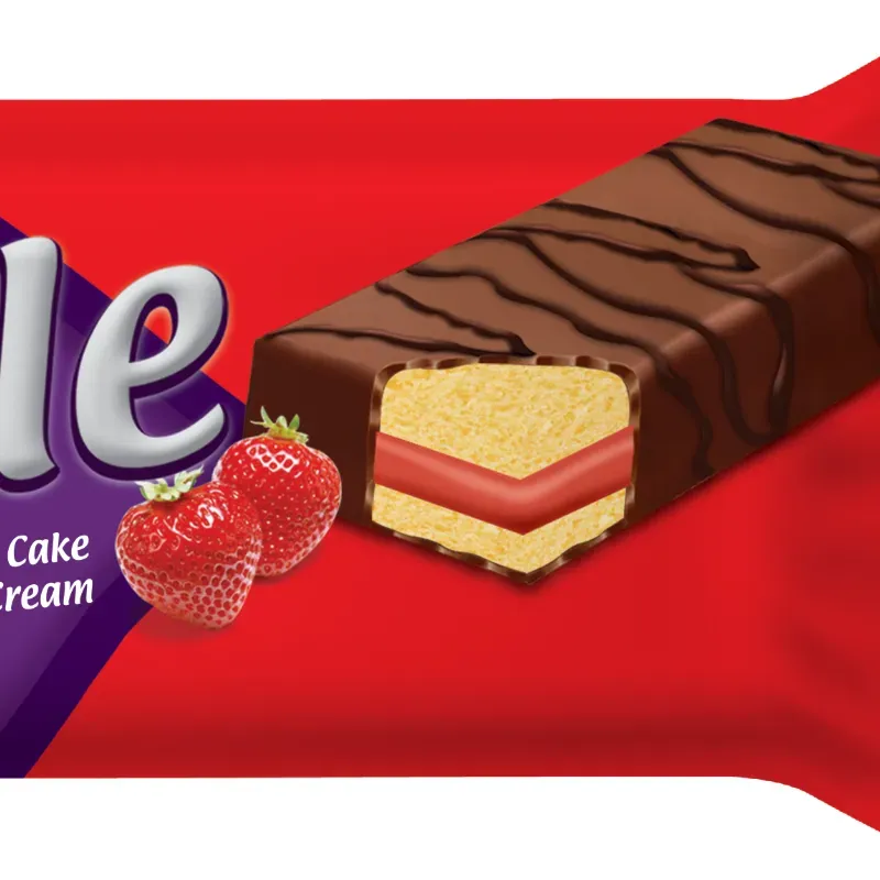 Panetela rellena fresa