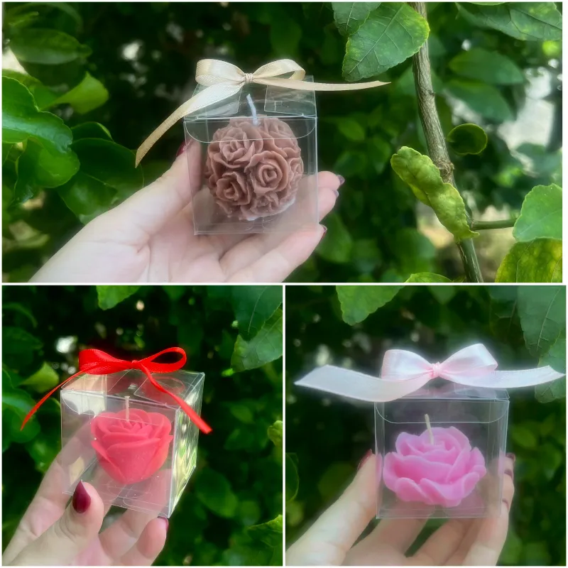 Flores en cajita de acrílico