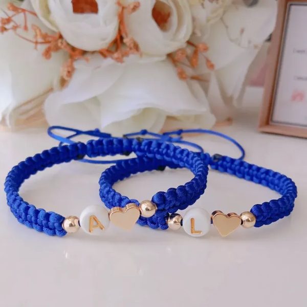 Pulseras tejidas de parejas