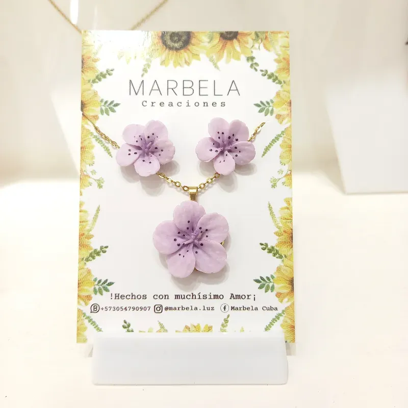 ✨Juego de Sakuras lila✨