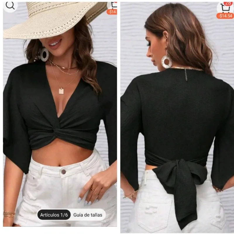 Blusa de color negro