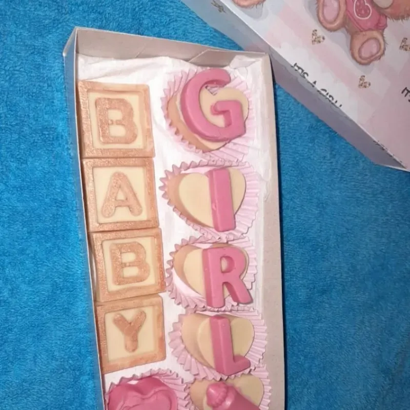 Caja de bombones temática Baby Showers # 3