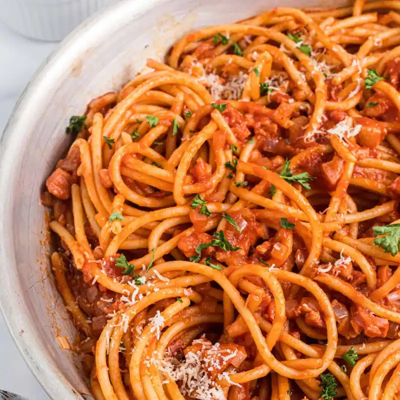 (Espaguetis)Amatriciana