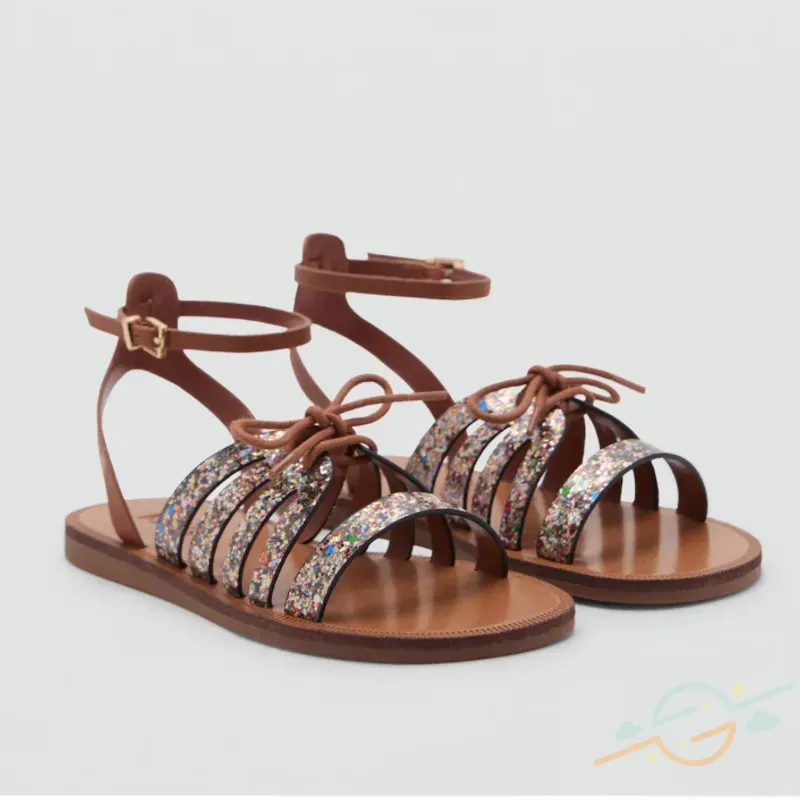 Sandalia marrón MANGO #0003