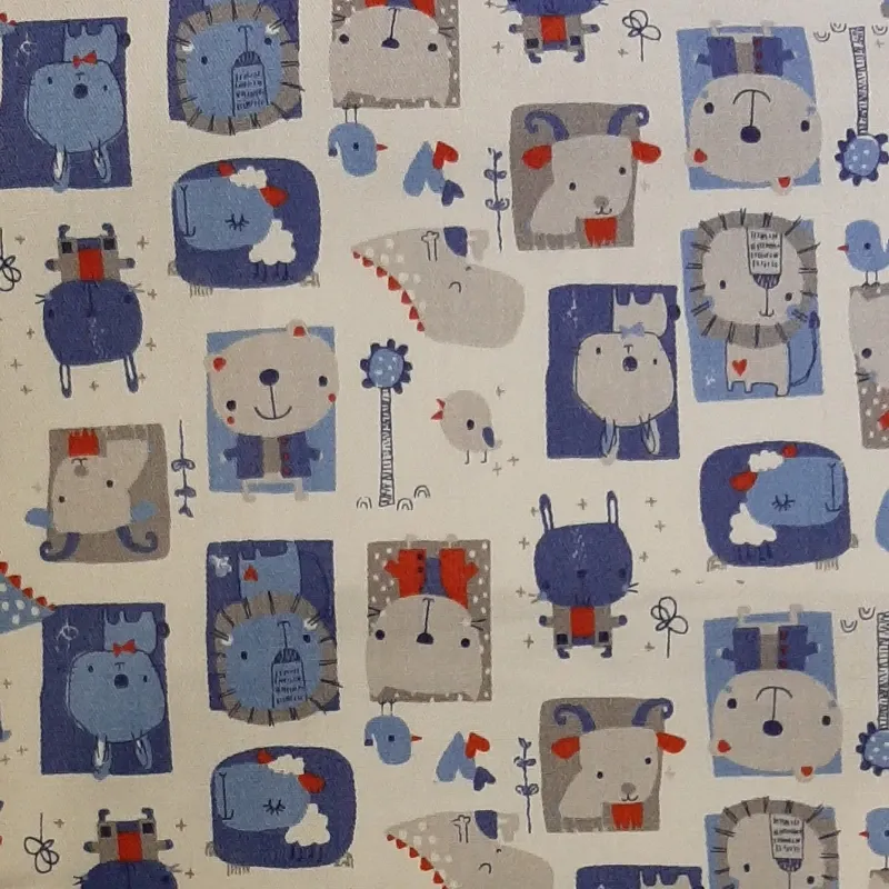 Encuadernado Animales en azul