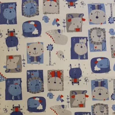 Encuadernado Animales en azul