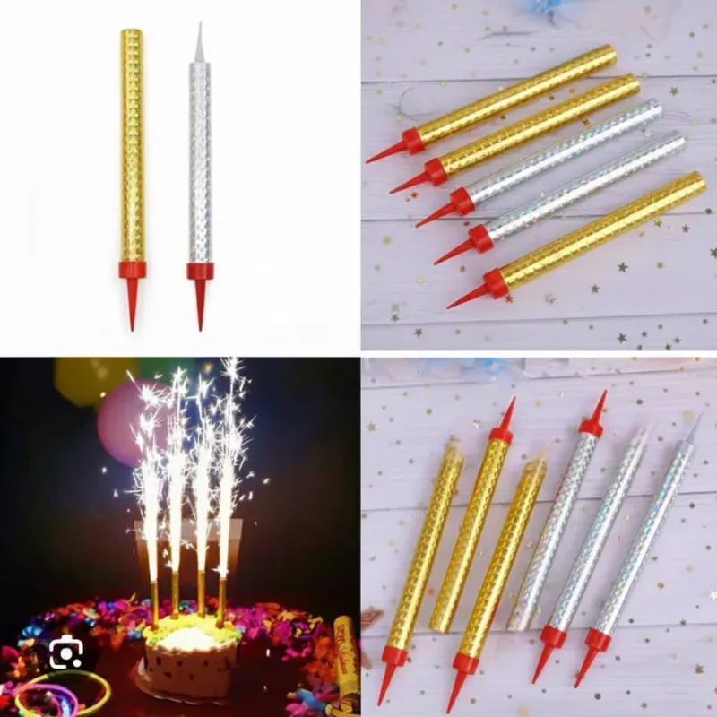 Vela Volcánica Dorada o Plateada 14.5cm