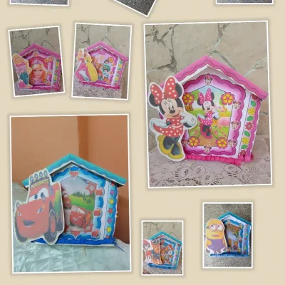 Piñata casita cartulina