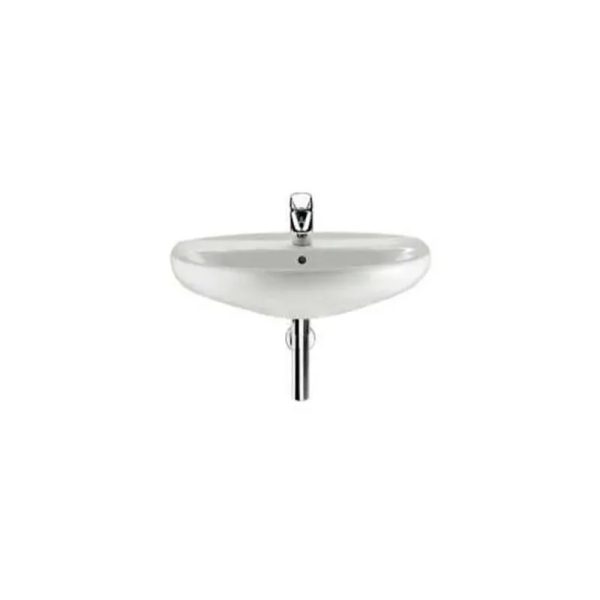 Lavabo blanco con juego fijación (560x460mm)
