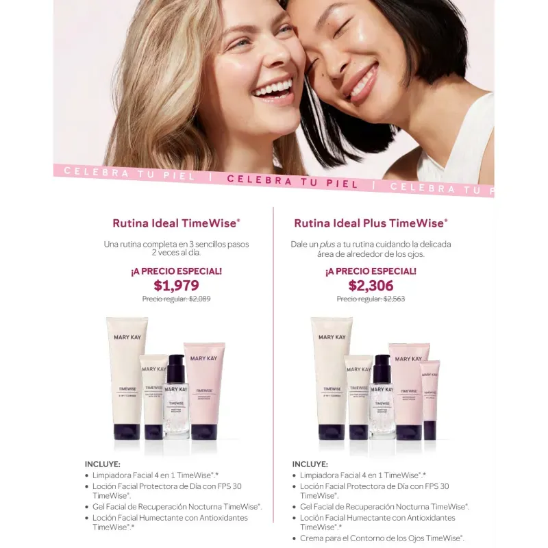 Rutina Ideal TimeWise y Rutina Ideal Plus TimeWise