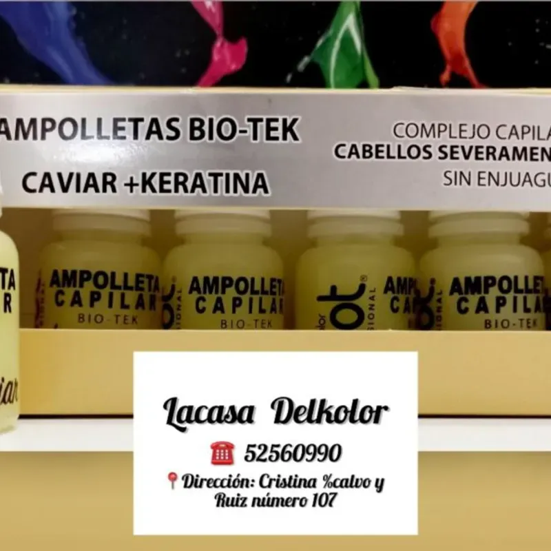 Ampolleta bio-tek caviar+keratina 10ml