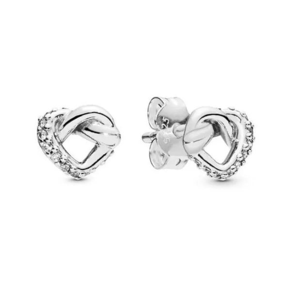 Aretes de Corazón Anudado