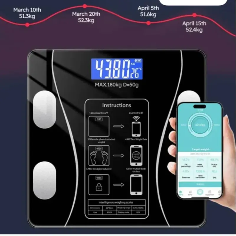 Pesa corporal inteligente