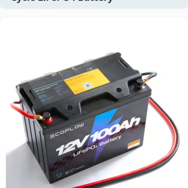  Batería EcoFlow Lithium 12V 100Ah LiFePO4 – 1280Wh | +6000 ciclos