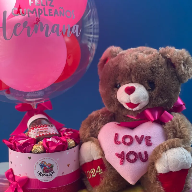 Cesta +peluche grande