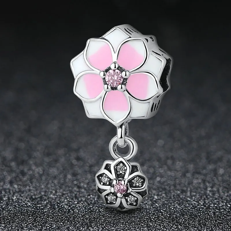 Separador con colgante floral