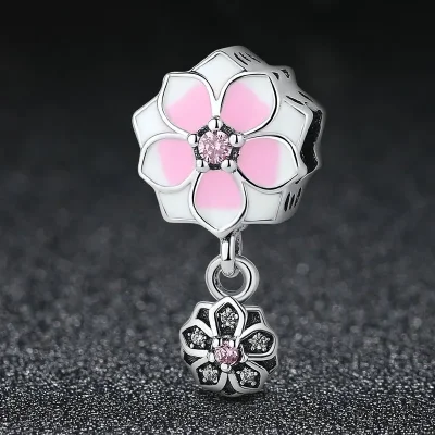 Separador con colgante floral