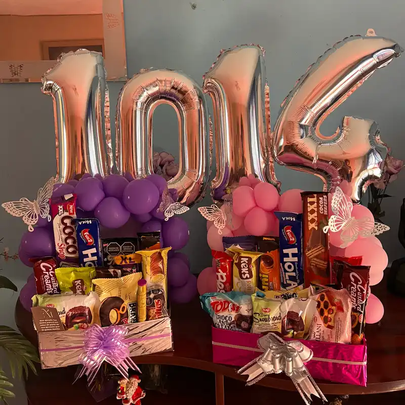 Caja básica con globos