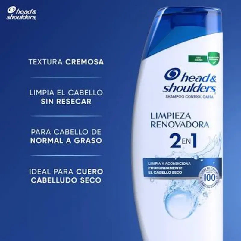 Champú Head&Shoulders limpieza renovadora 375ml