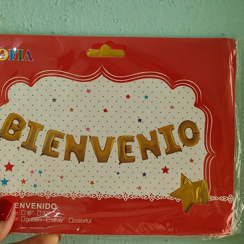 Cartel inflable  BIENVENIDO