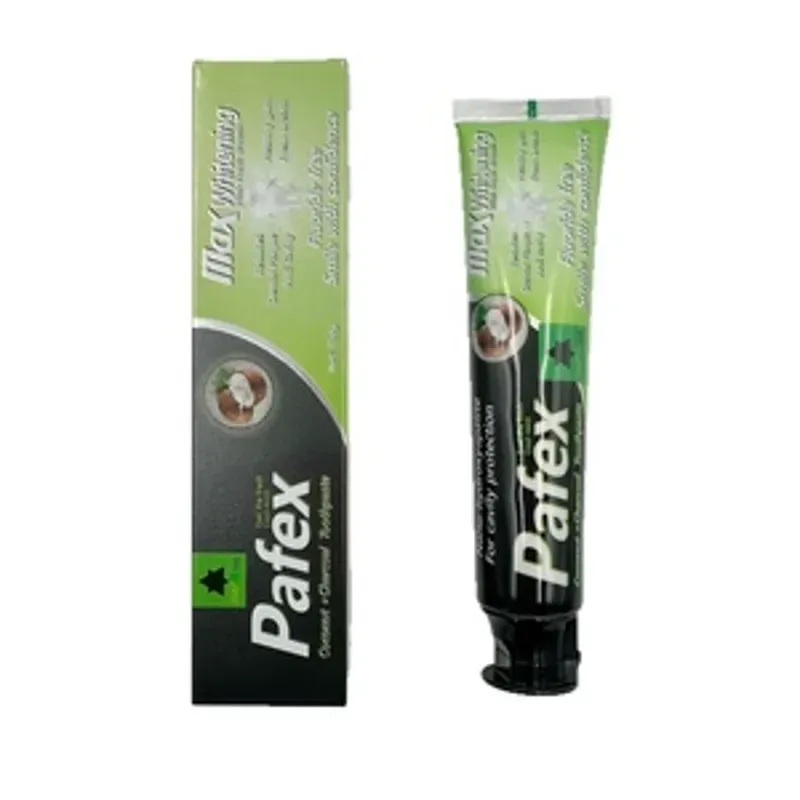 Pasta Dental PAFEX 100g contiene carbón activo sabor menta
