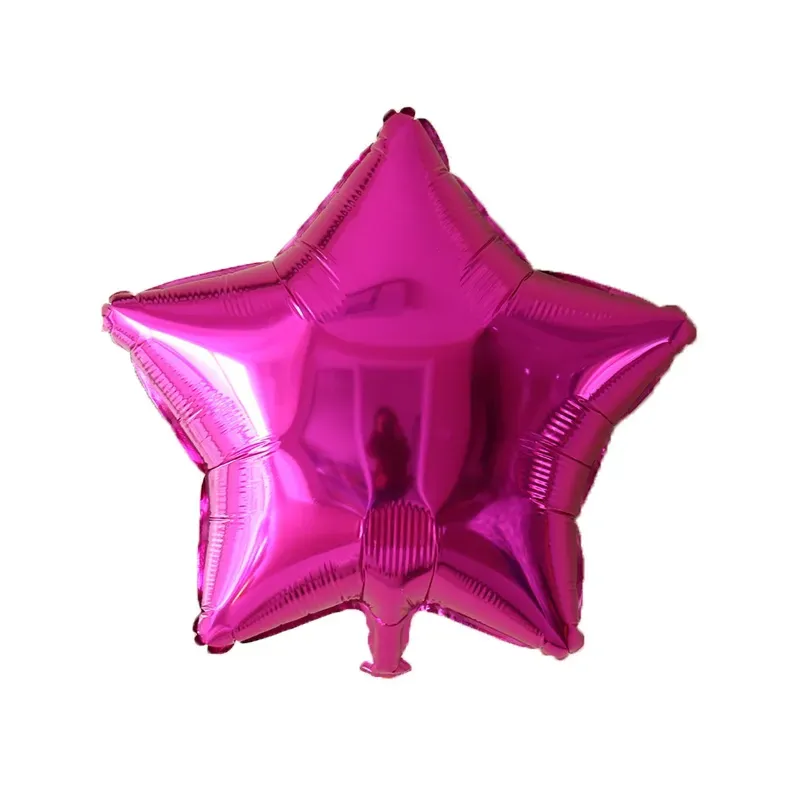 Globo de estrella rosado oscuro de 10"