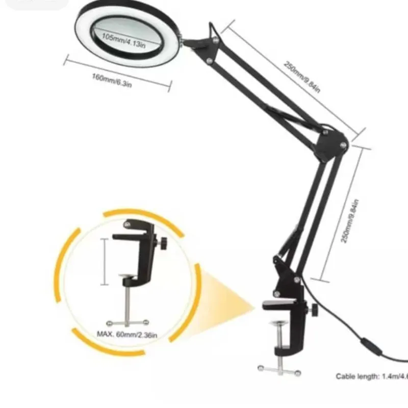 Lámpara LED Halo con lupa