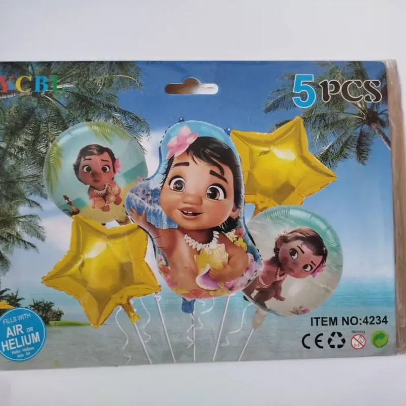 Set de globos de 5 piezas temáticos y de fiesta