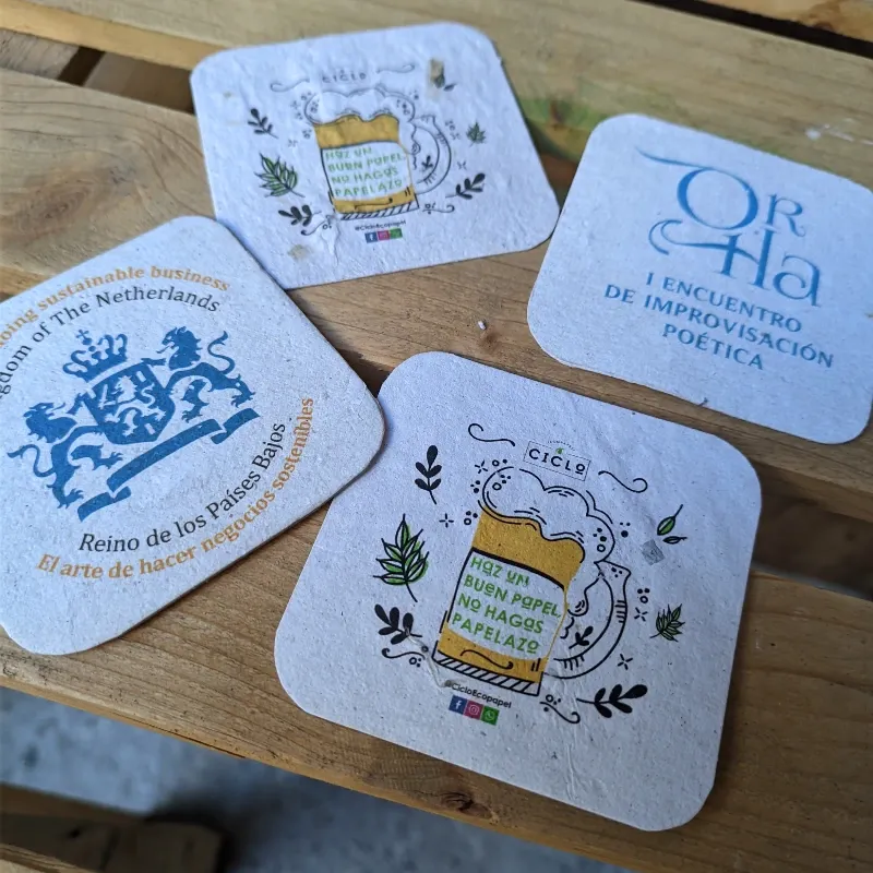 Posavasos manufacturados