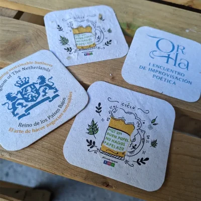 Posavasos manufacturados