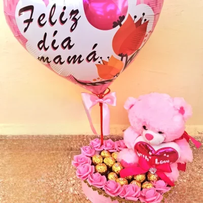 Corazón rosa