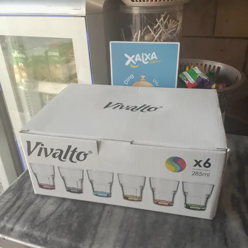 Set de vasos cristal Vivalto 6 piezas 285ml