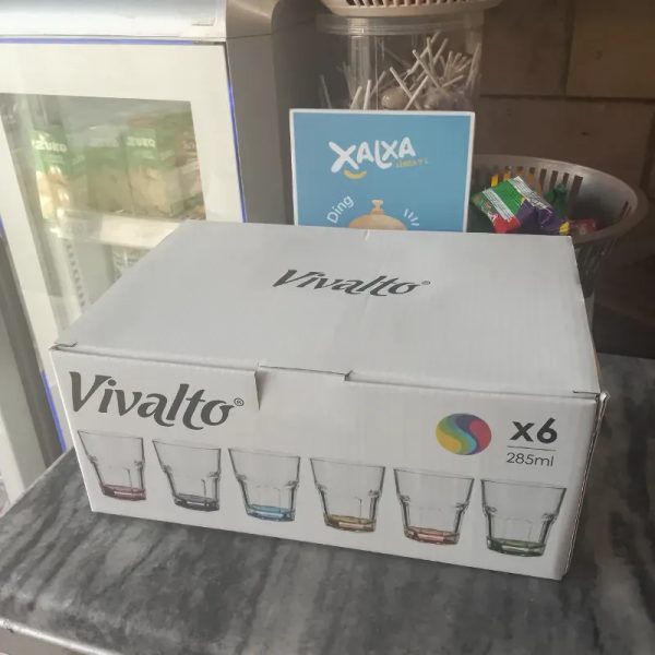 Set de vasos cristal Vivalto 6 piezas 285ml