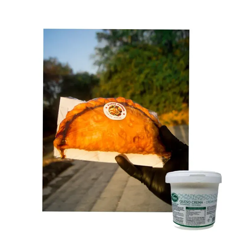 Jamon bravo y queso crema