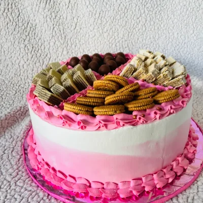 Pastel con confituras