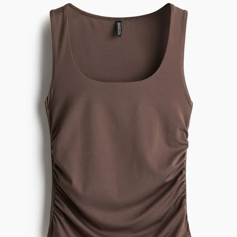 Top Fruncido sin mangas H&M