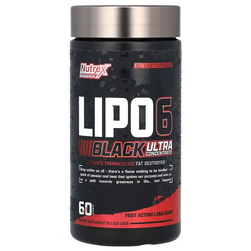 Lipo-6® Black Ultra – Quemador de Grasa Avanzado de Alta Potencia