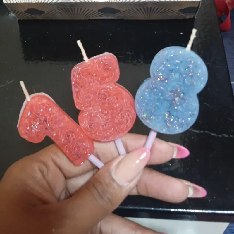 Velas númericas para celebraciónes