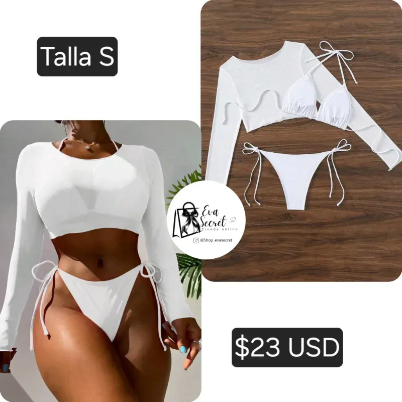 Conjunto 3pz bikini talla S