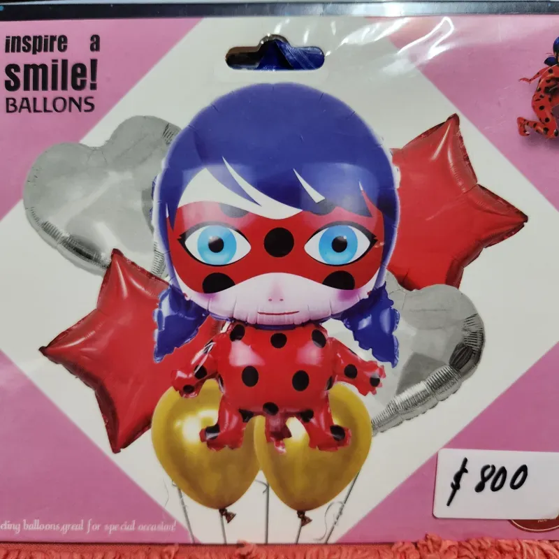 Set de 5 globos inflable lady Boo